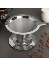 Воронка -дриппер V60, сталь для заваривания кофе «Пуровер»